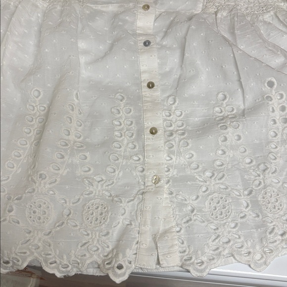 Sundance White Eyelet Blouse - Picture 7 of 8